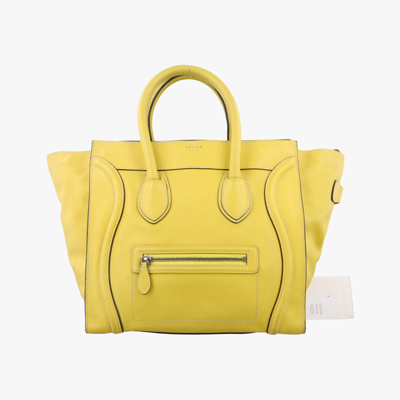 Luggage Mini Shopper Yellow Leather S-AT-0132 S-ZP-0132