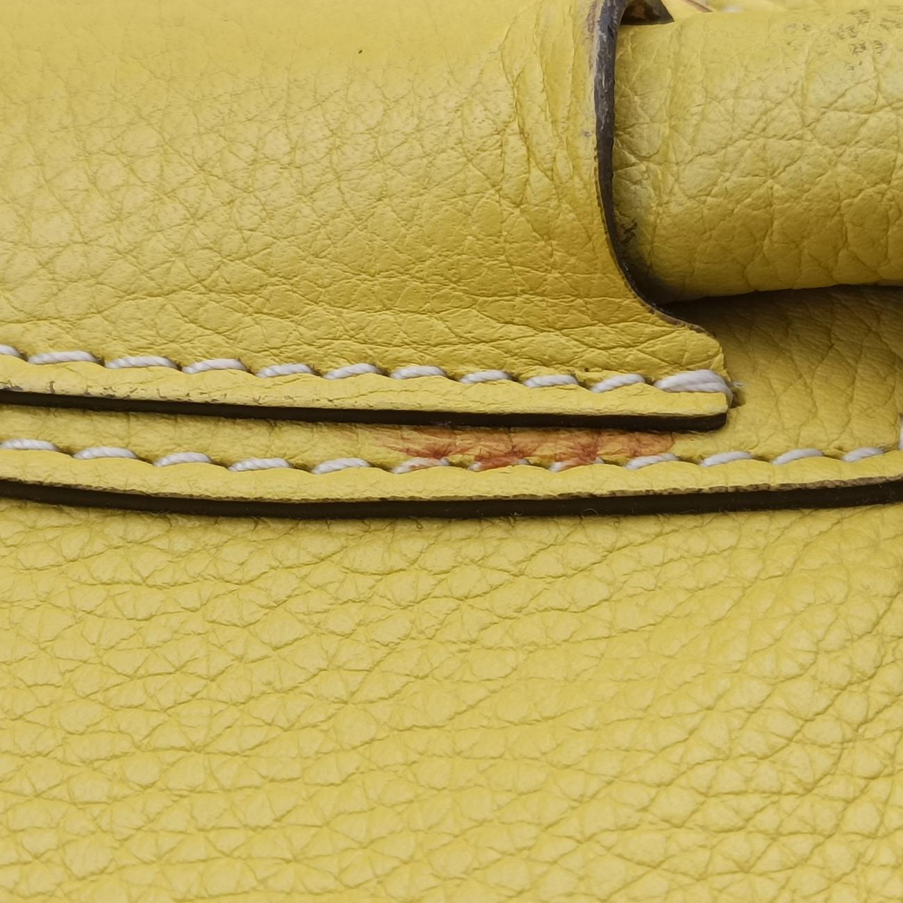 Luggage Mini Shopper Yellow Leather S-AT-0132 S-ZP-0132