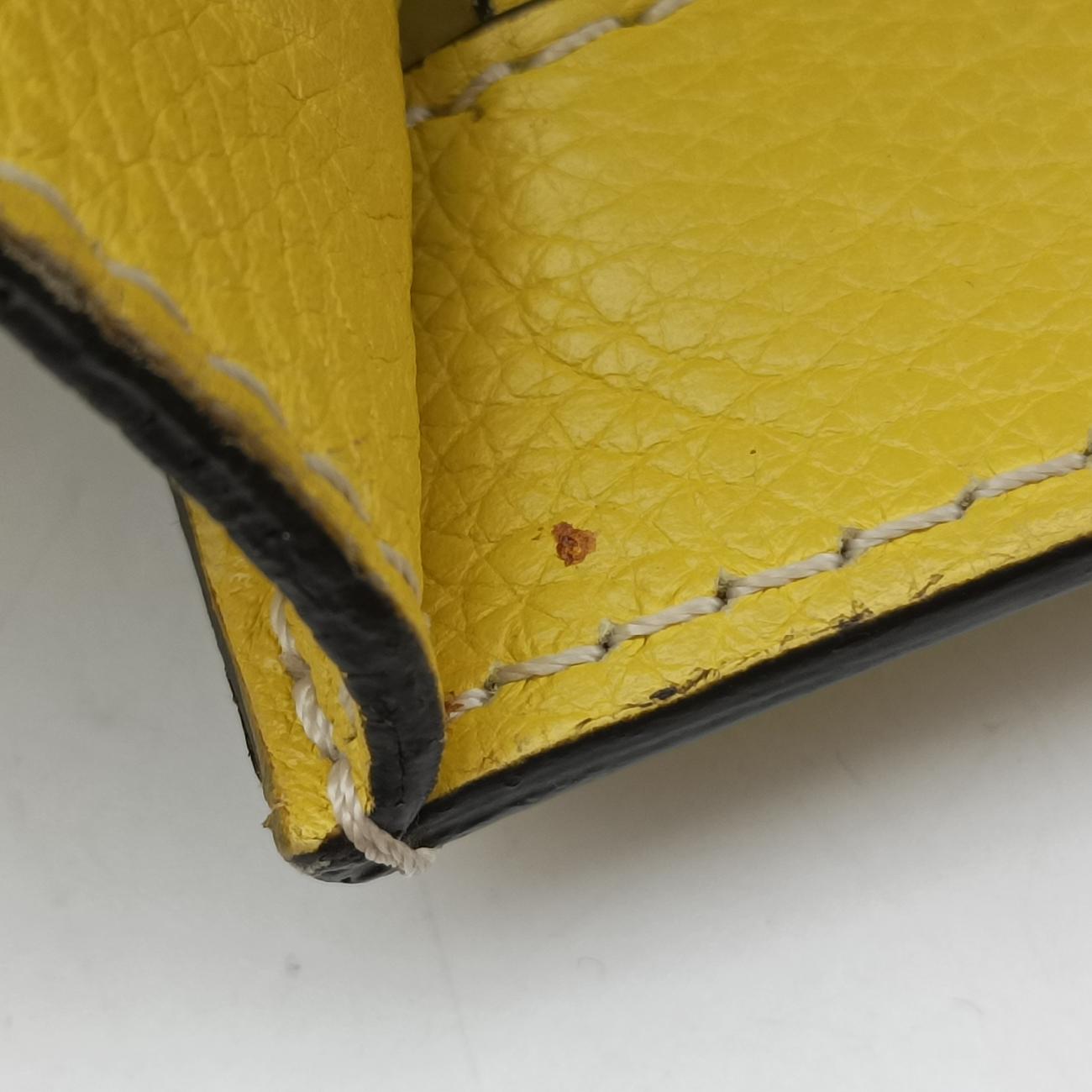 Luggage Mini Shopper Yellow Leather S-AT-0132 S-ZP-0132