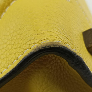 Luggage Mini Shopper Yellow Leather S-AT-0132 S-ZP-0132