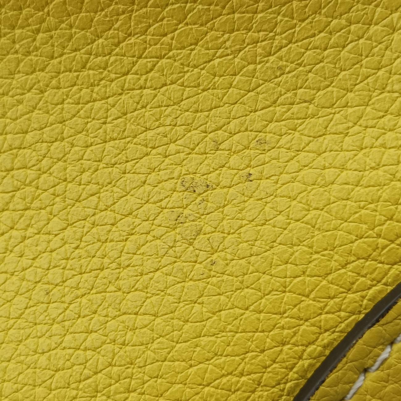 Luggage Mini Shopper Yellow Leather S-AT-0132 S-ZP-0132