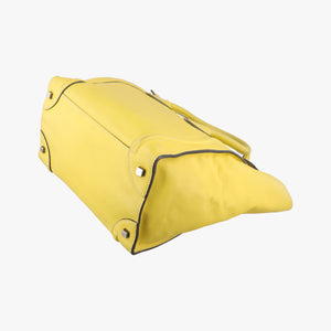 Luggage Mini Shopper Yellow Leather S-AT-0132 S-ZP-0132