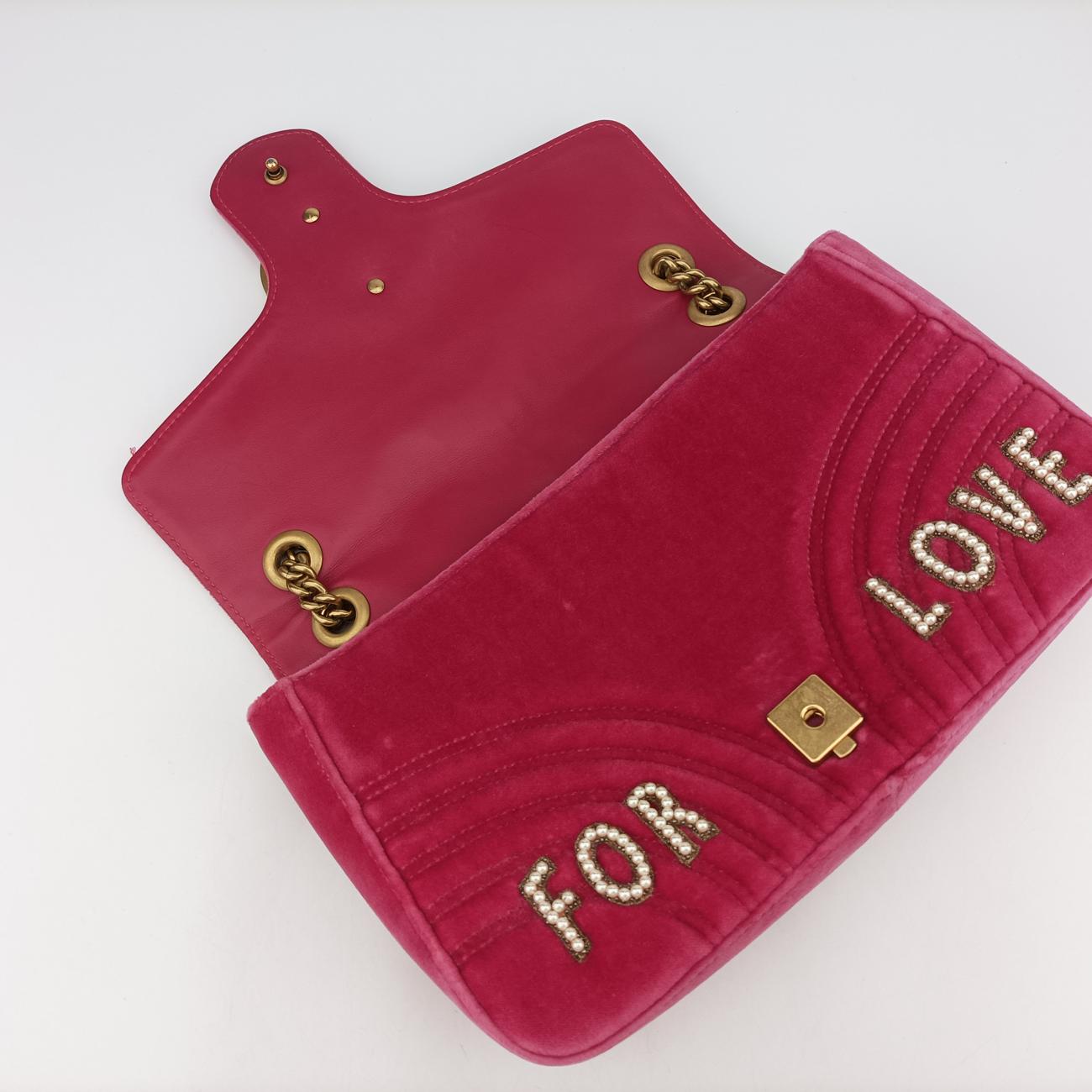 GG Marmont Pink velour G023975480