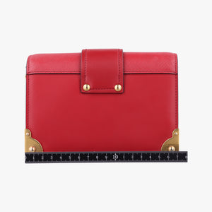 City Calf Cahier Red leather 25