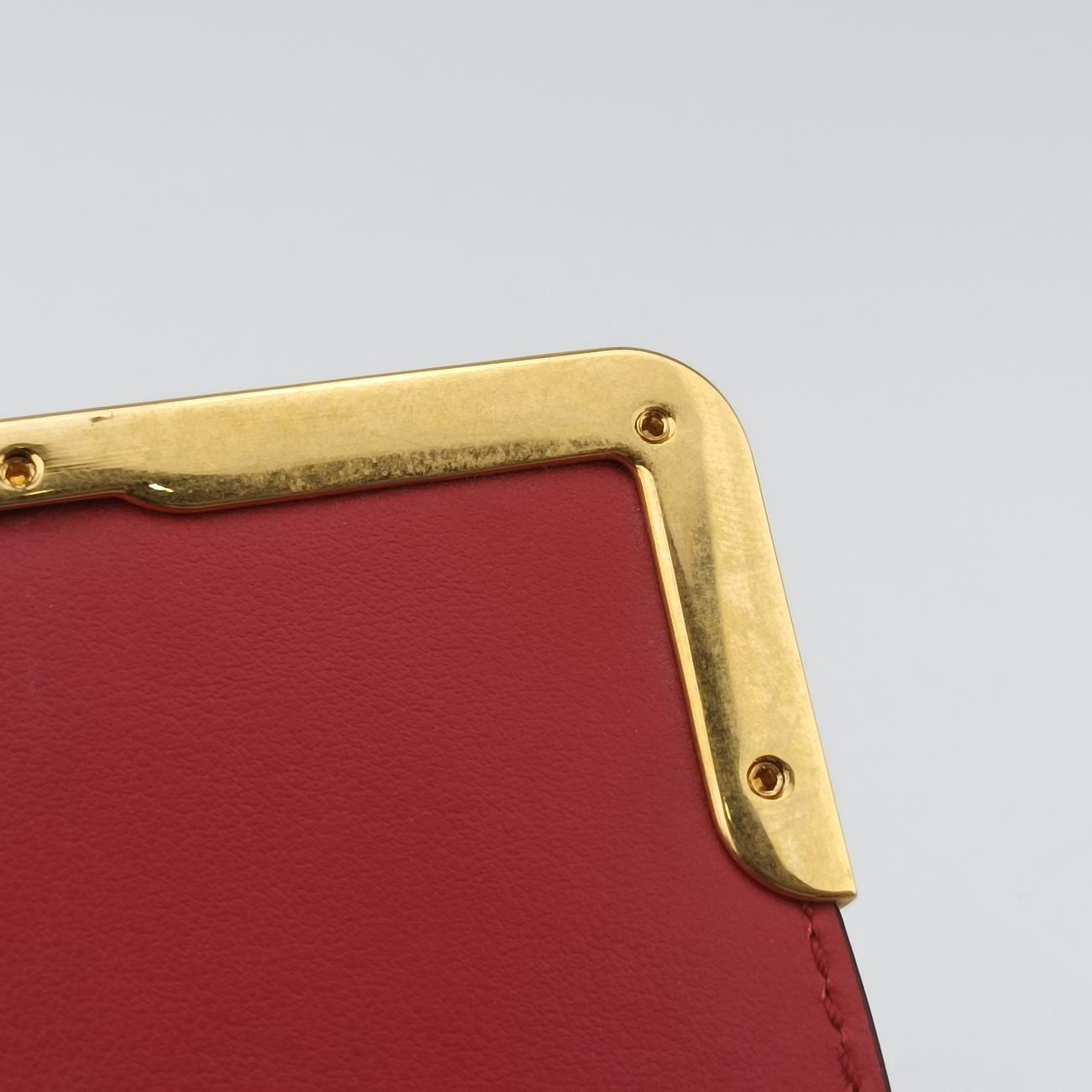 City Calf Cahier Red leather 25