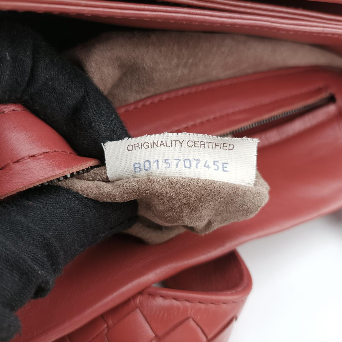 Roma Intrecciato Burgundy lambskin B01570745E