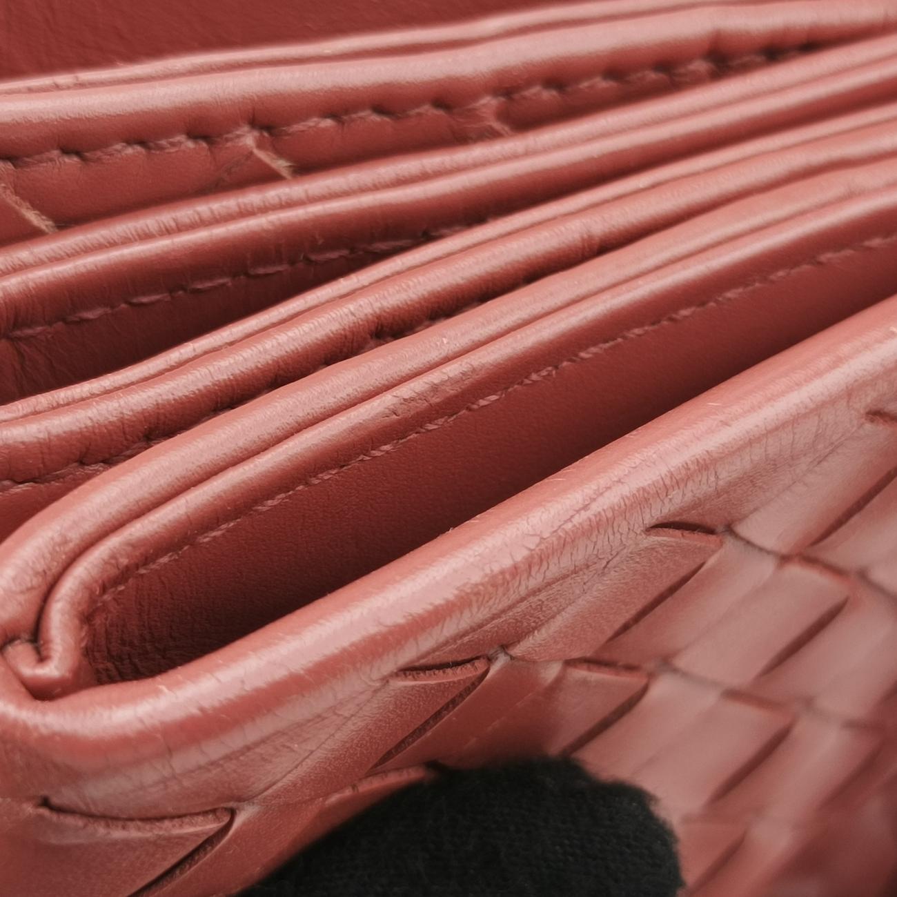 Roma Intrecciato Burgundy lambskin B01570745E