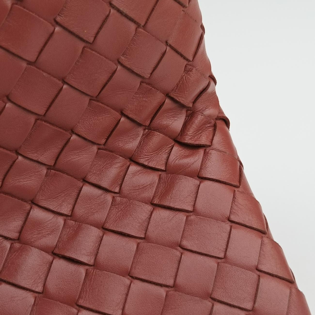 Roma Intrecciato Burgundy lambskin B01570745E