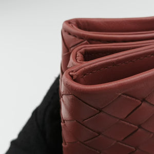 Roma Intrecciato Burgundy lambskin B01570745E