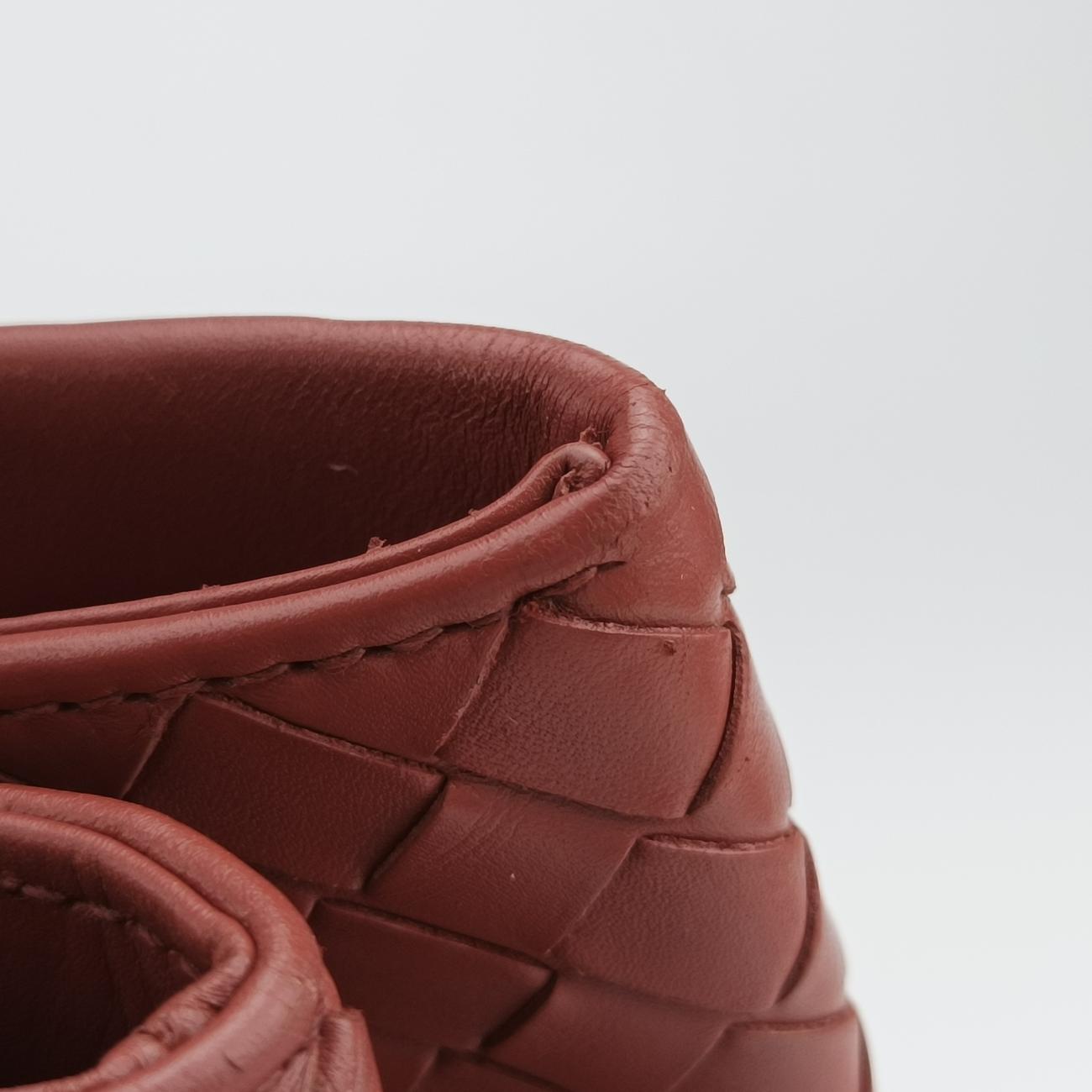 Roma Intrecciato Burgundy lambskin B01570745E
