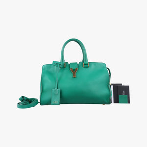 Y Ligne Petit Cabas Green Leather 311210.529258