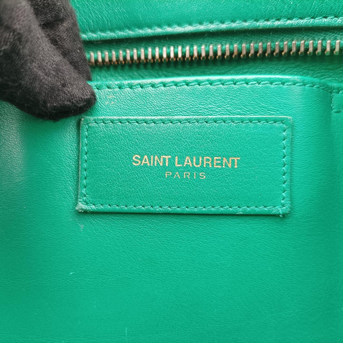 Y Ligne Petit Cabas Green Leather 311210.529258