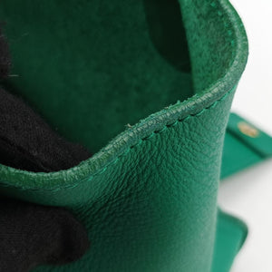 Y Ligne Petit Cabas Green Leather 311210.529258