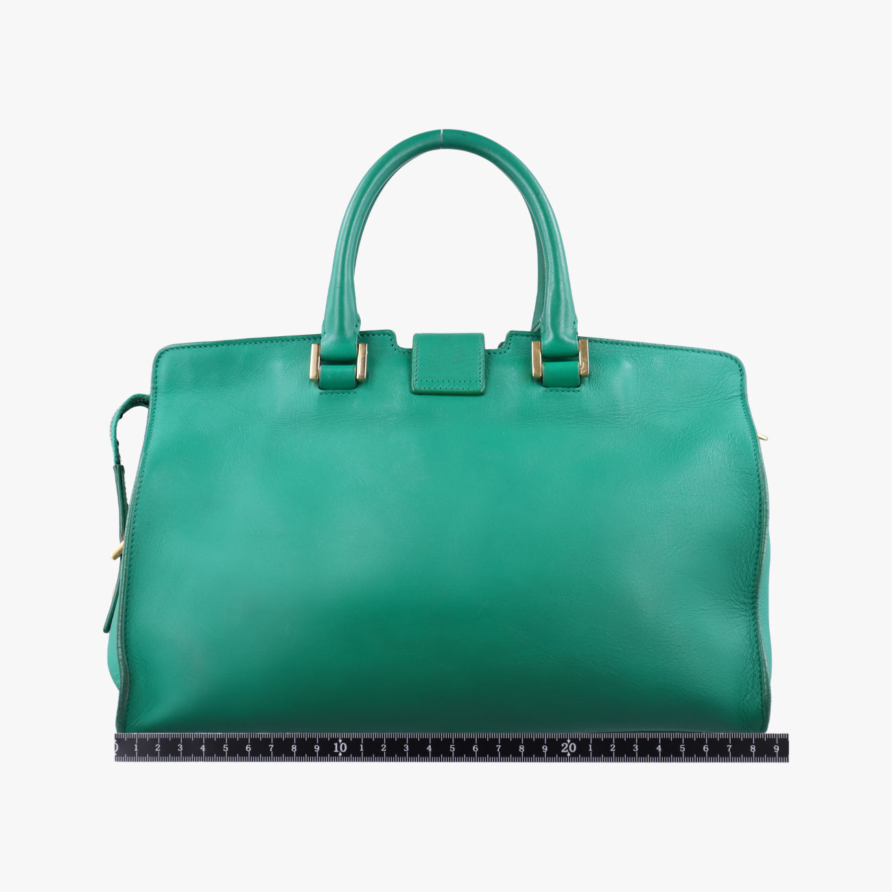 Y Ligne Petit Cabas Green Leather 311210.529258