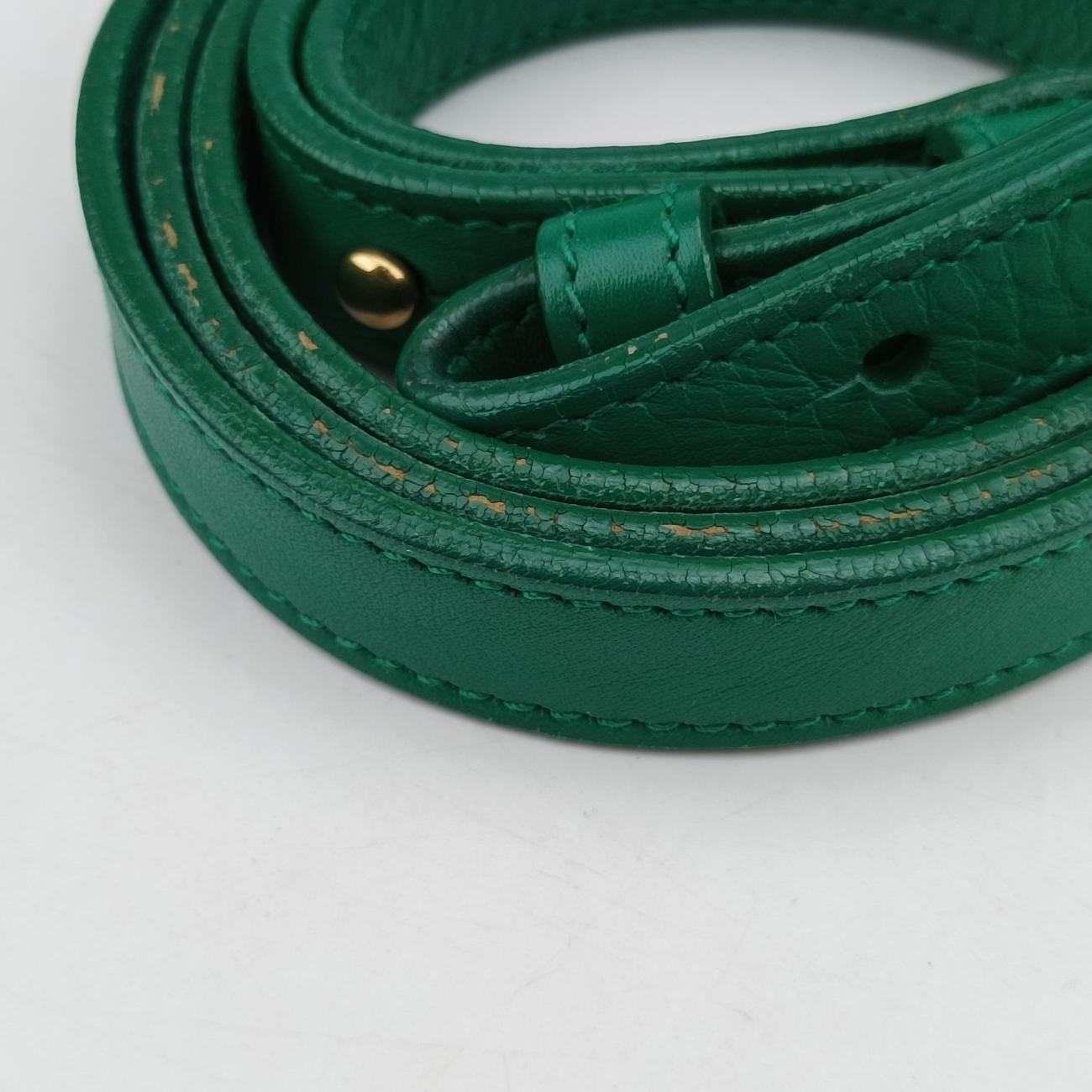 Y Ligne Petit Cabas Green Leather 311210.529258