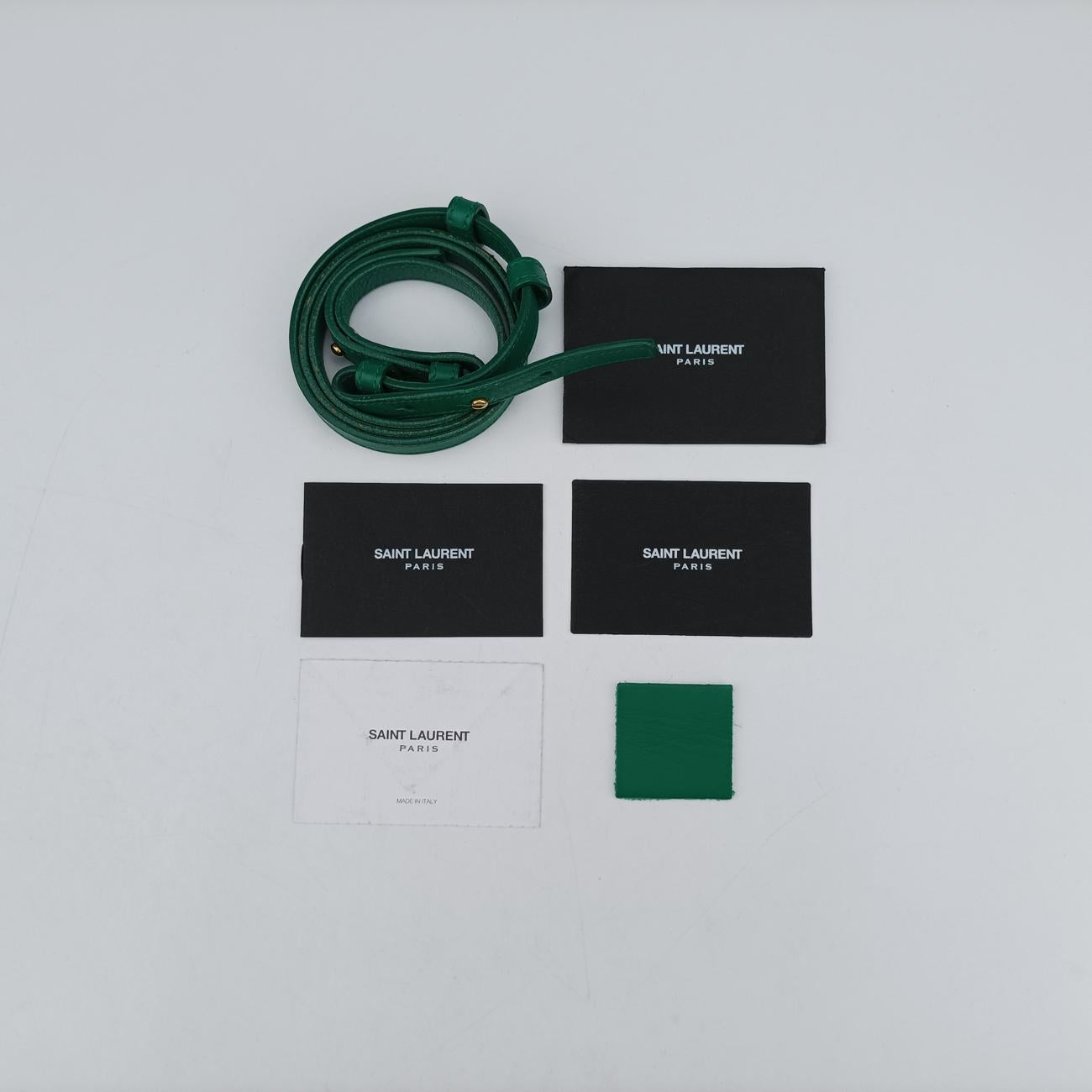 Y Ligne Petit Cabas Green Leather 311210.529258