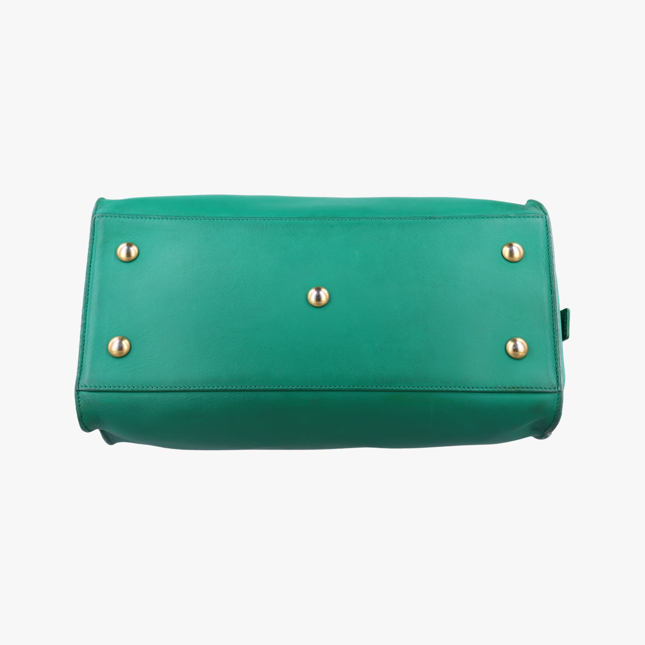 Y Ligne Petit Cabas Green Leather 311210.529258