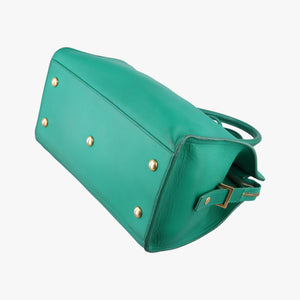 Y Ligne Petit Cabas Green Leather 311210.529258