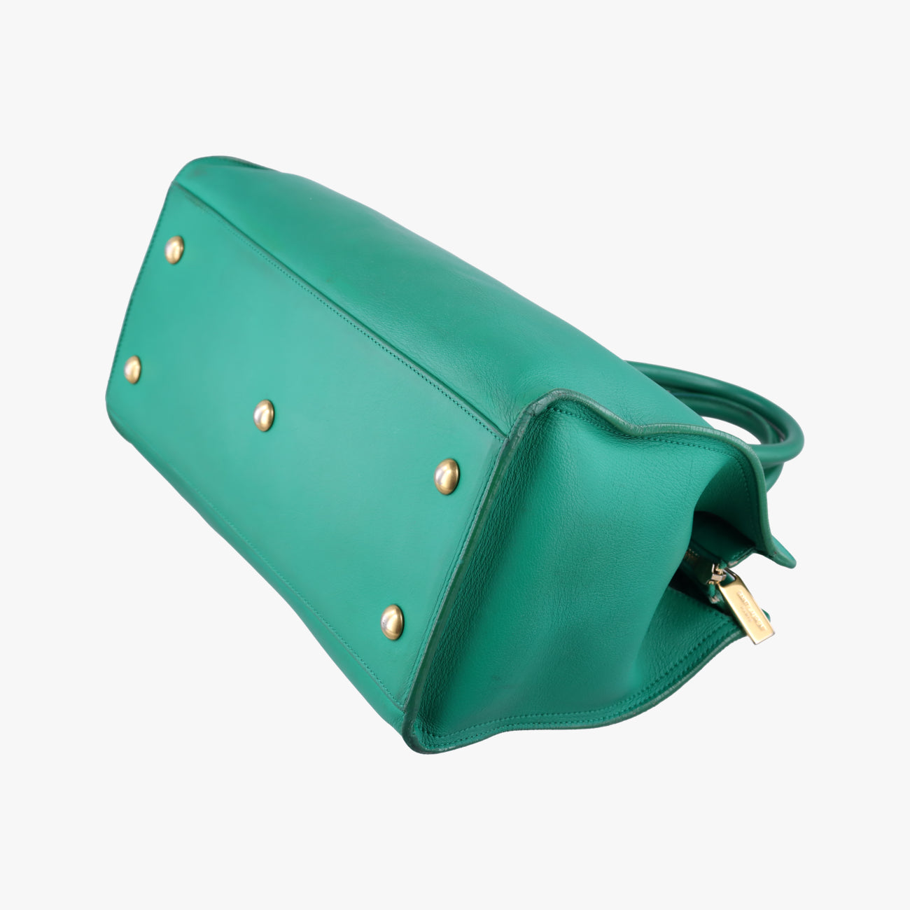 Y Ligne Petit Cabas Green Leather 311210.529258