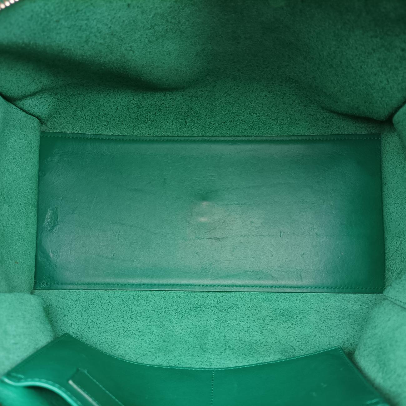 Y Ligne Petit Cabas Green Leather 311210.529258