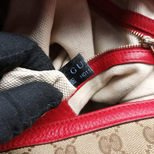 Bamboo Red xPink canvas x leather H011996565