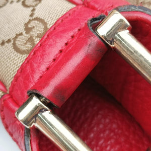 Bamboo Red xPink canvas x leather H011996565