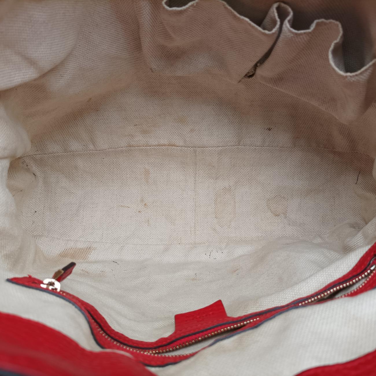 Bamboo Red xPink canvas x leather H011996565