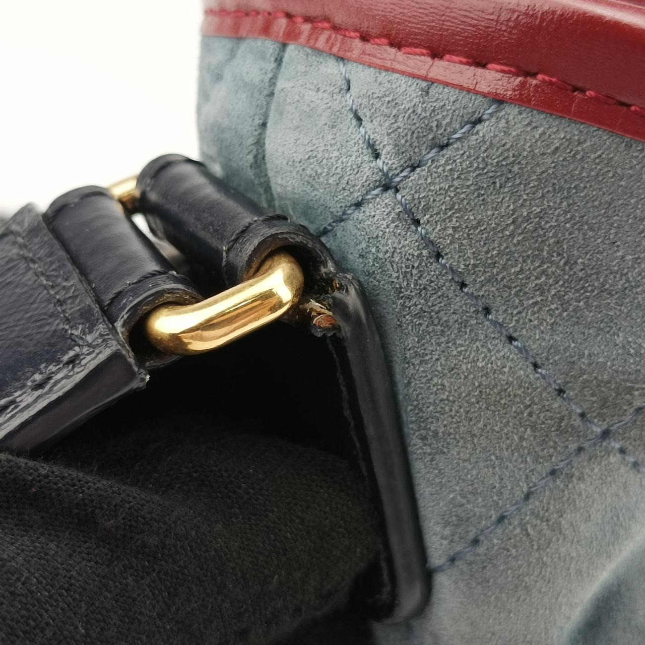 GABRIELLE Gray × Black × Red Leather×Suede 24285560