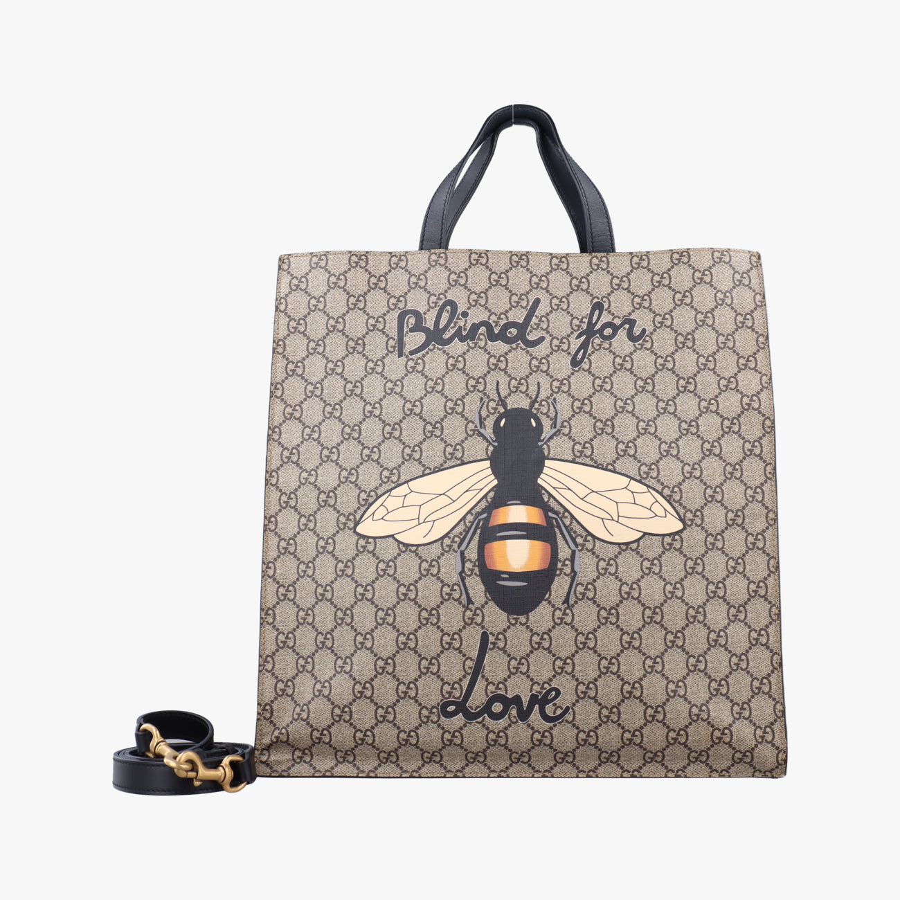 GG Supreme Bee Brown×Multicolour PVC coated canvas B024905997