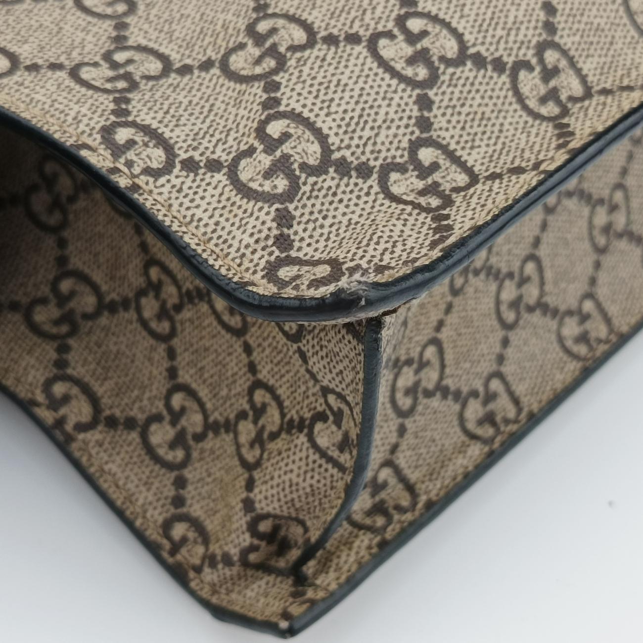 GG Supreme Bee Brown×Multicolour PVC coated canvas B024905997
