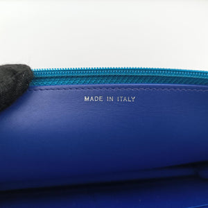 Caviar Wallet Chain Blue Leather 17898763