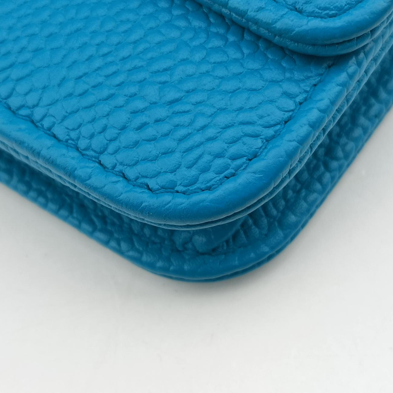Caviar Wallet Chain Blue Leather 17898763