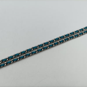Caviar Wallet Chain Blue Leather 17898763
