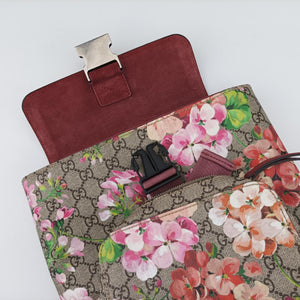 GG Blooms Beige×Multicolour PVC coated canvas A018900350