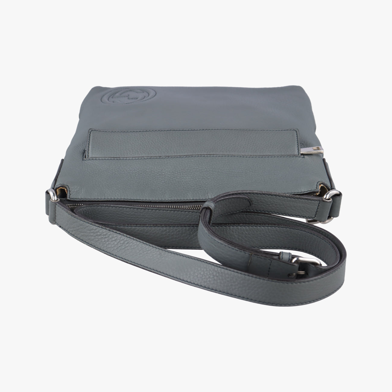Interlocking G Logo Soho Messenger Grey Leather A016476622