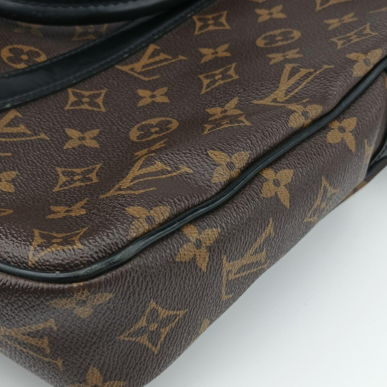 Monogram Macassar Porte Documents Voyage brown Monogram Canvas GI2176