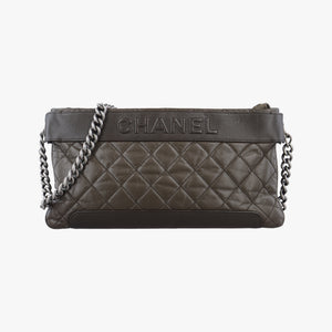 Double Zip Olive Brown lambskin 17057276