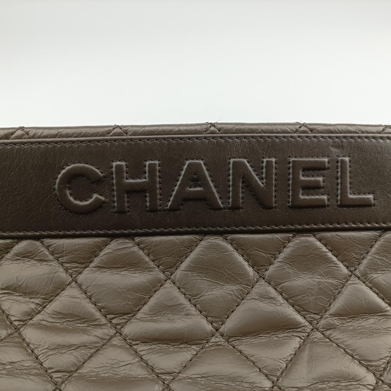 Double Zip Olive Brown lambskin 17057276