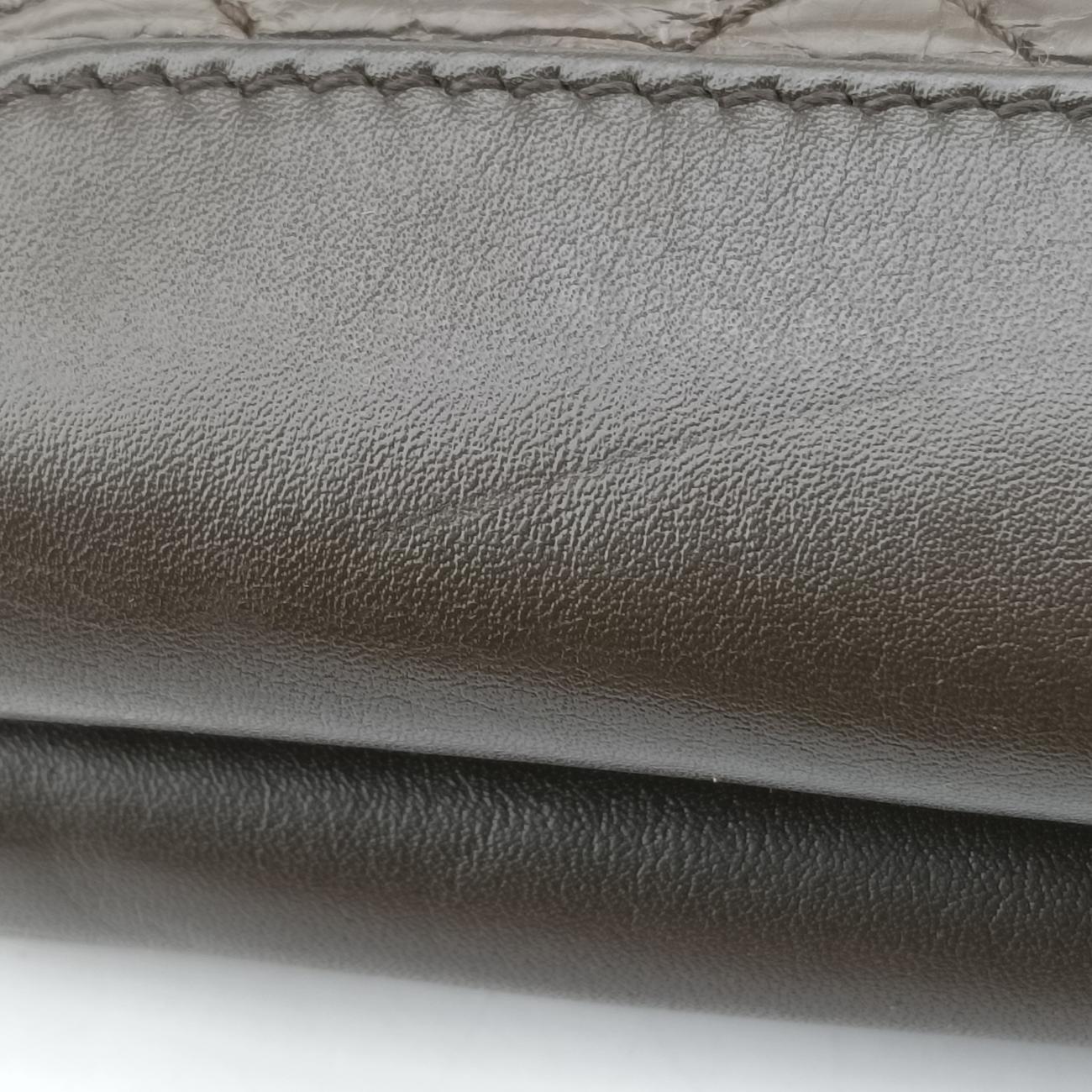 Double Zip Olive Brown lambskin 17057276