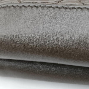 Double Zip Olive Brown lambskin 17057276