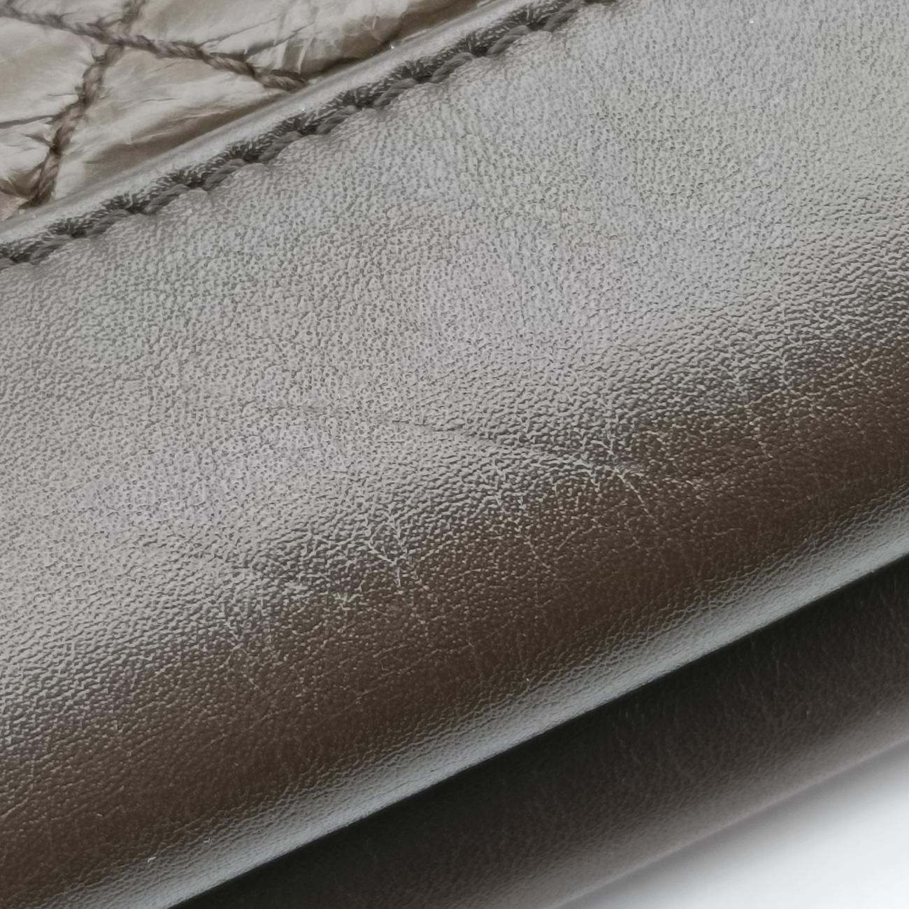Double Zip Olive Brown lambskin 17057276