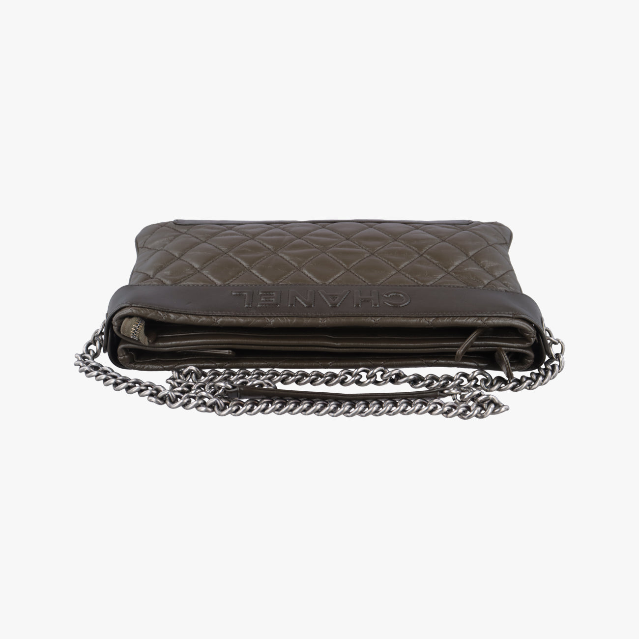 Double Zip Olive Brown lambskin 17057276