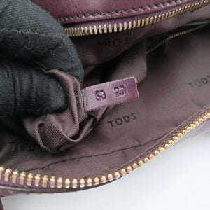D bag Burgundy Leather 68 27