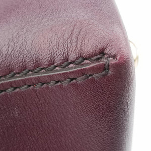 D bag Burgundy Leather 68 27