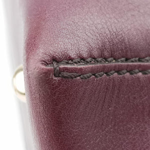 D bag Burgundy Leather 68 27