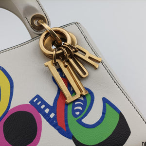 Niki de Saint Phalle Lady Dior White×multicolor Leather 04-MA-1127
