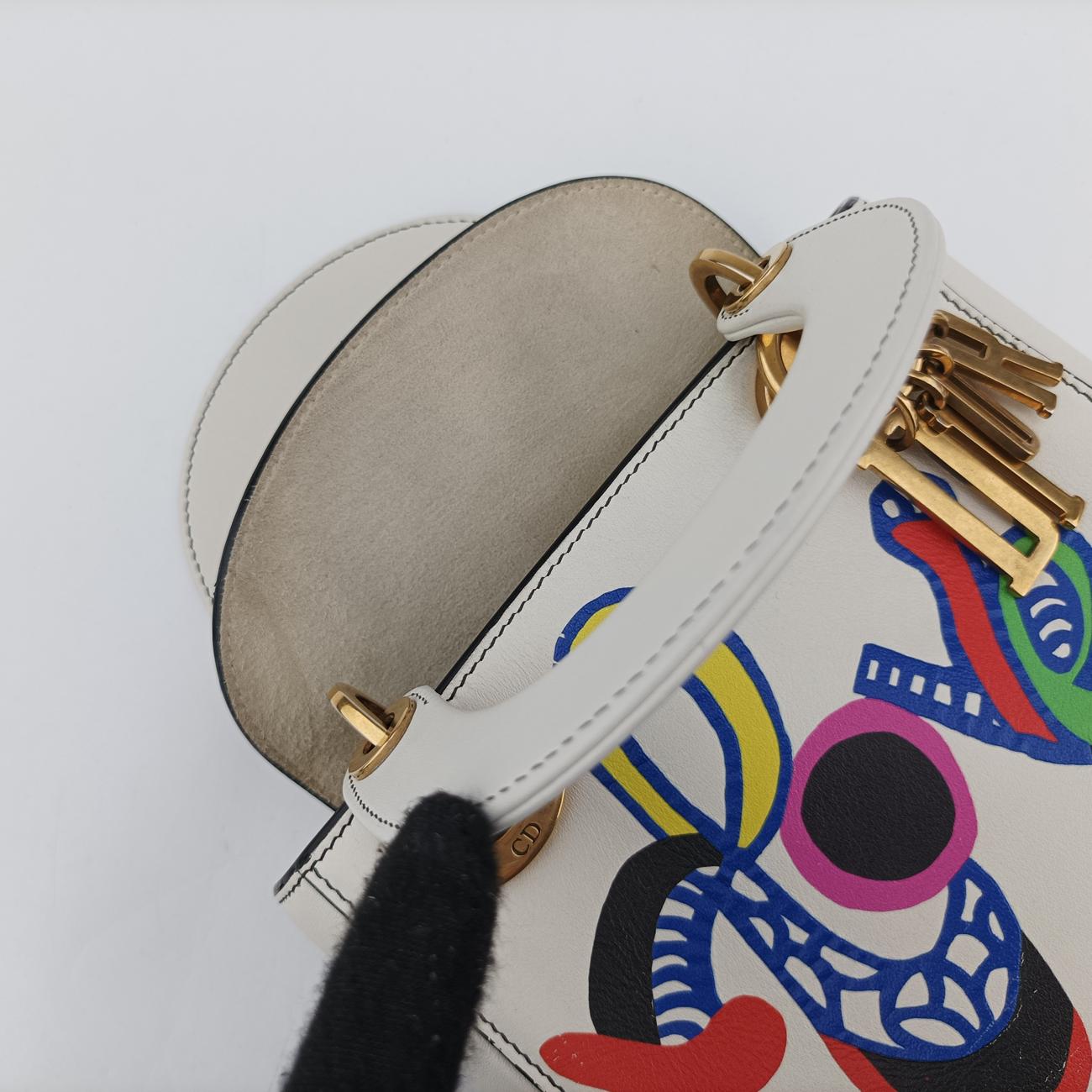 Niki de Saint Phalle Lady Dior White×multicolor Leather 04-MA-1127