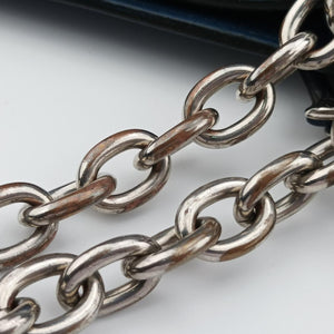 Medium Cannage Grained Blue Leather 01-RU-0166