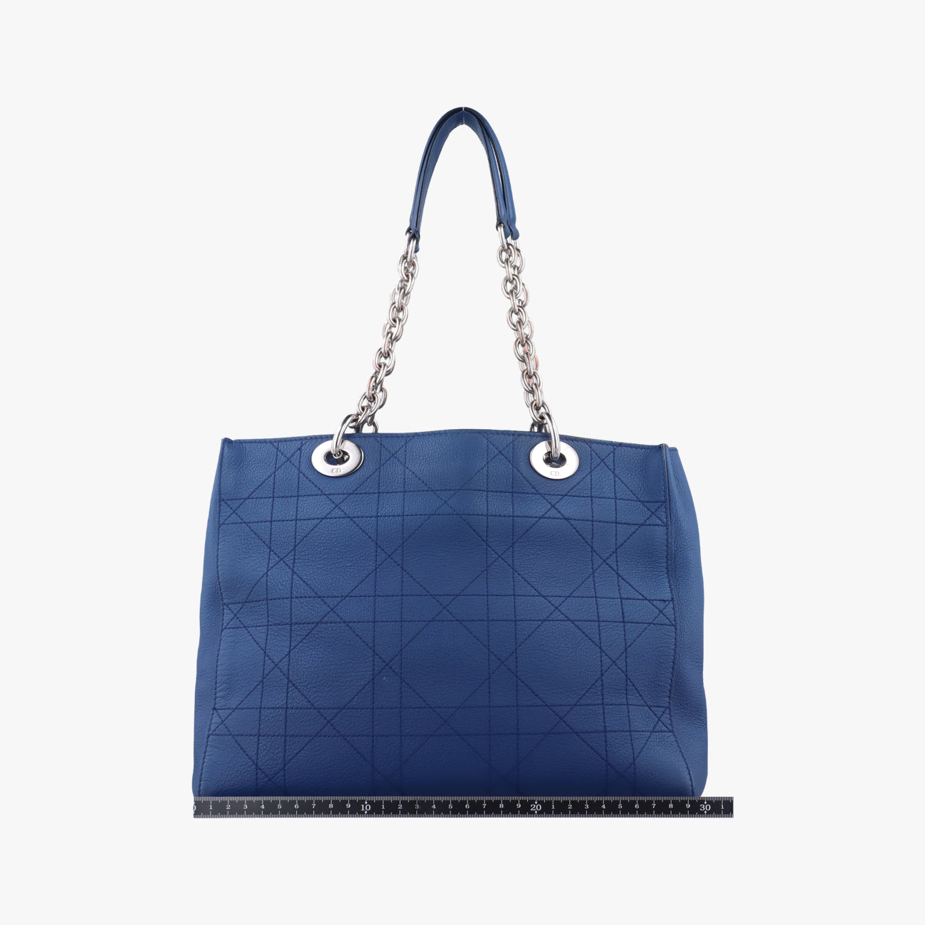 Medium Cannage Grained Blue Leather 01-RU-0166