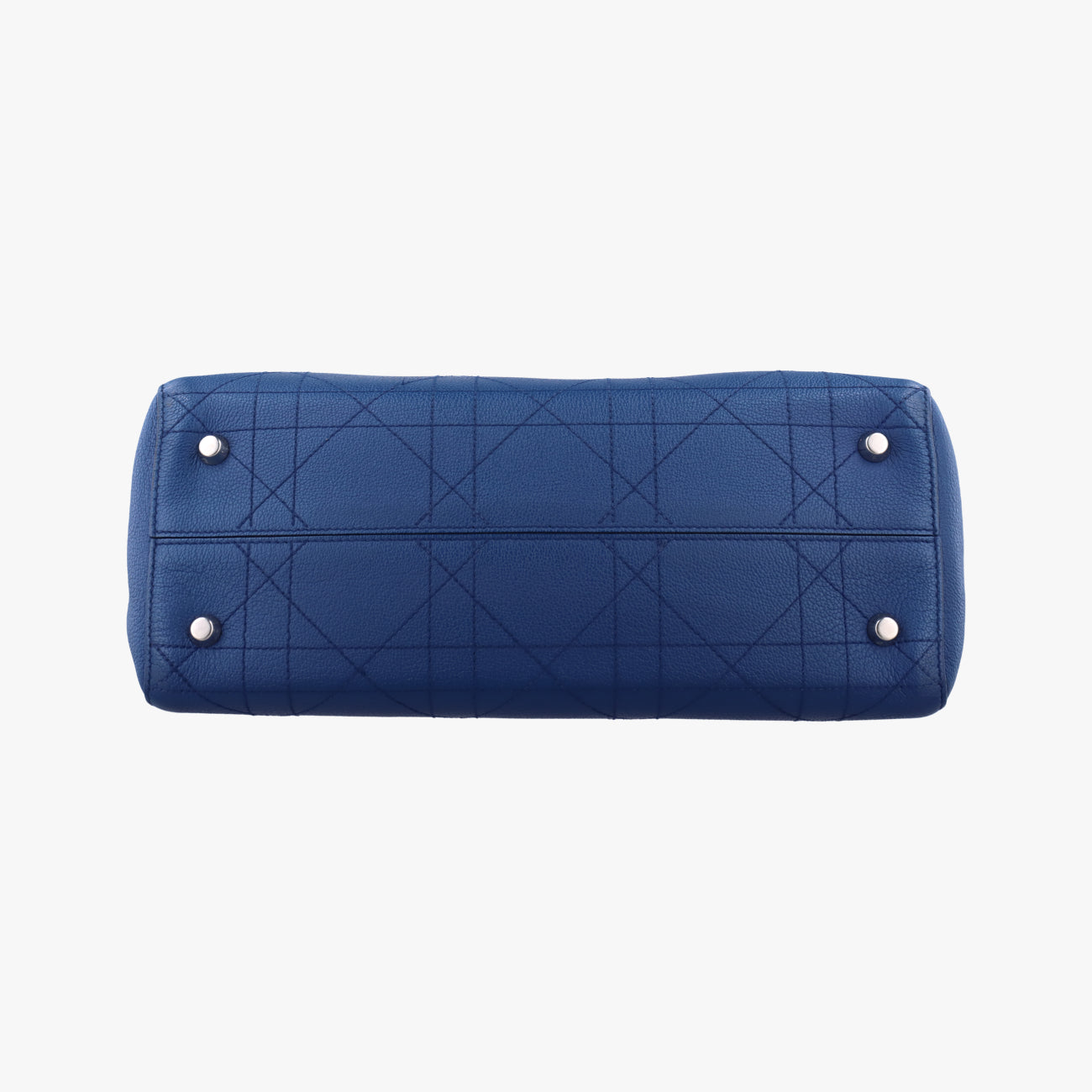 Medium Cannage Grained Blue Leather 01-RU-0166